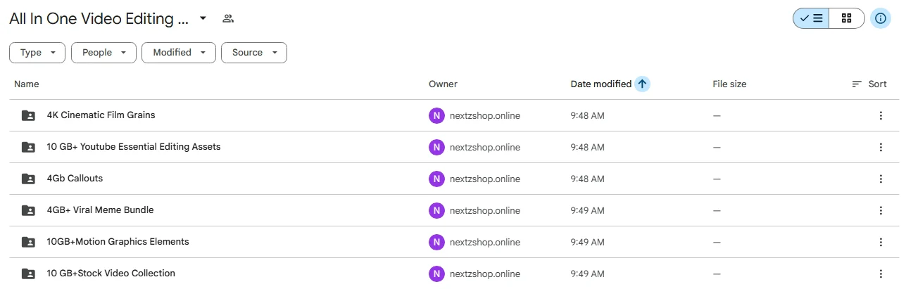 Asset folder screenshot 1