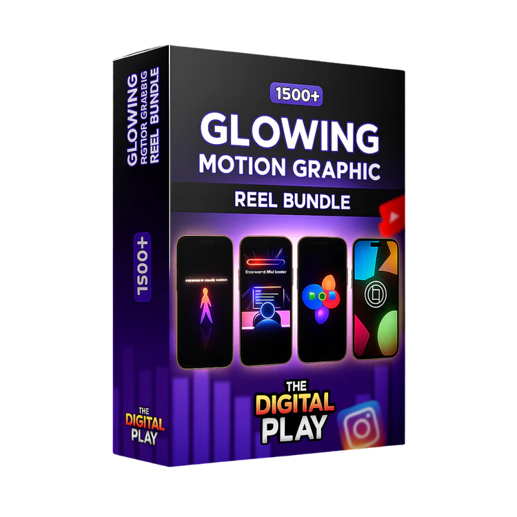 Glowing Motion Graphic Reel Bundle